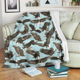 Eagle Pattern Print Design 01 Premium Blanket