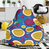 Passion Fruit Blue Background Bean Bag Cover