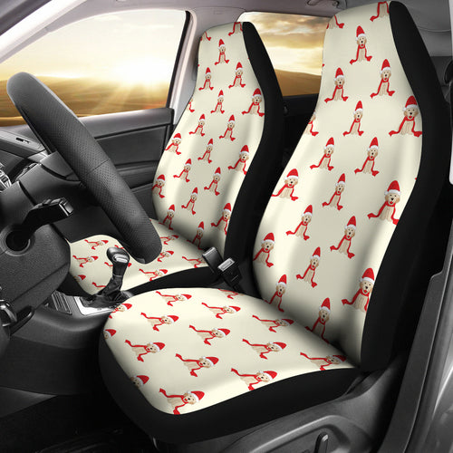 Golden Retriever Pattern Print Design 01 Universal Fit Car Seat Covers