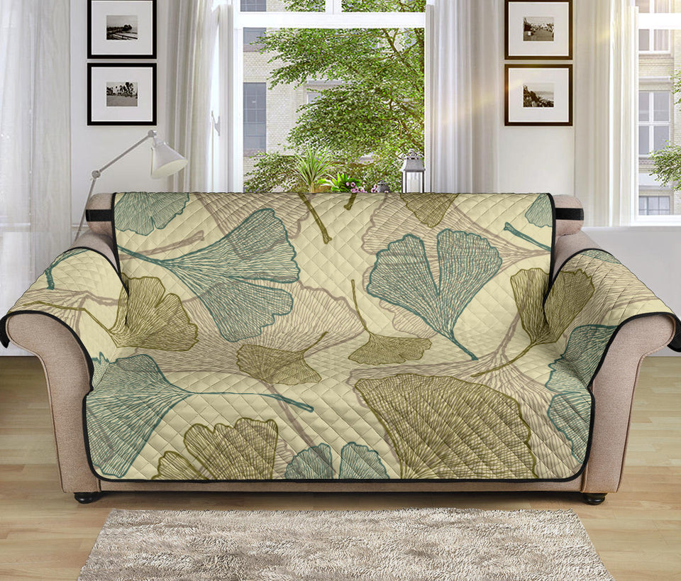 Ginkgo leaves design pattern Sofa Cover Protector