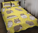 Cute Hamster pattern Quilt Bed Set
