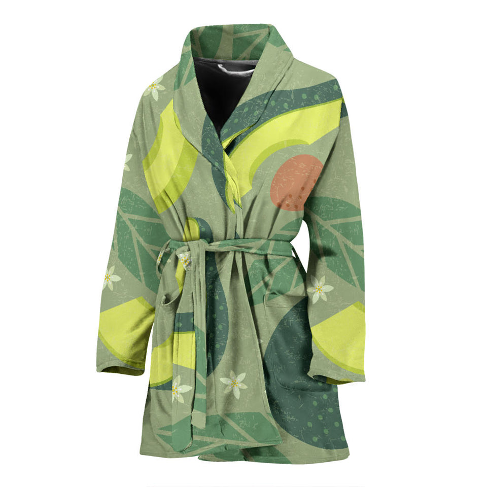 Avocado Pattern Women'S Bathrobe
