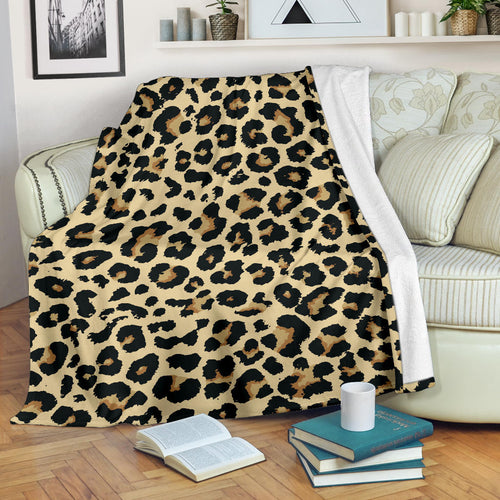 Leopard Print Design Pattern Premium Blanket