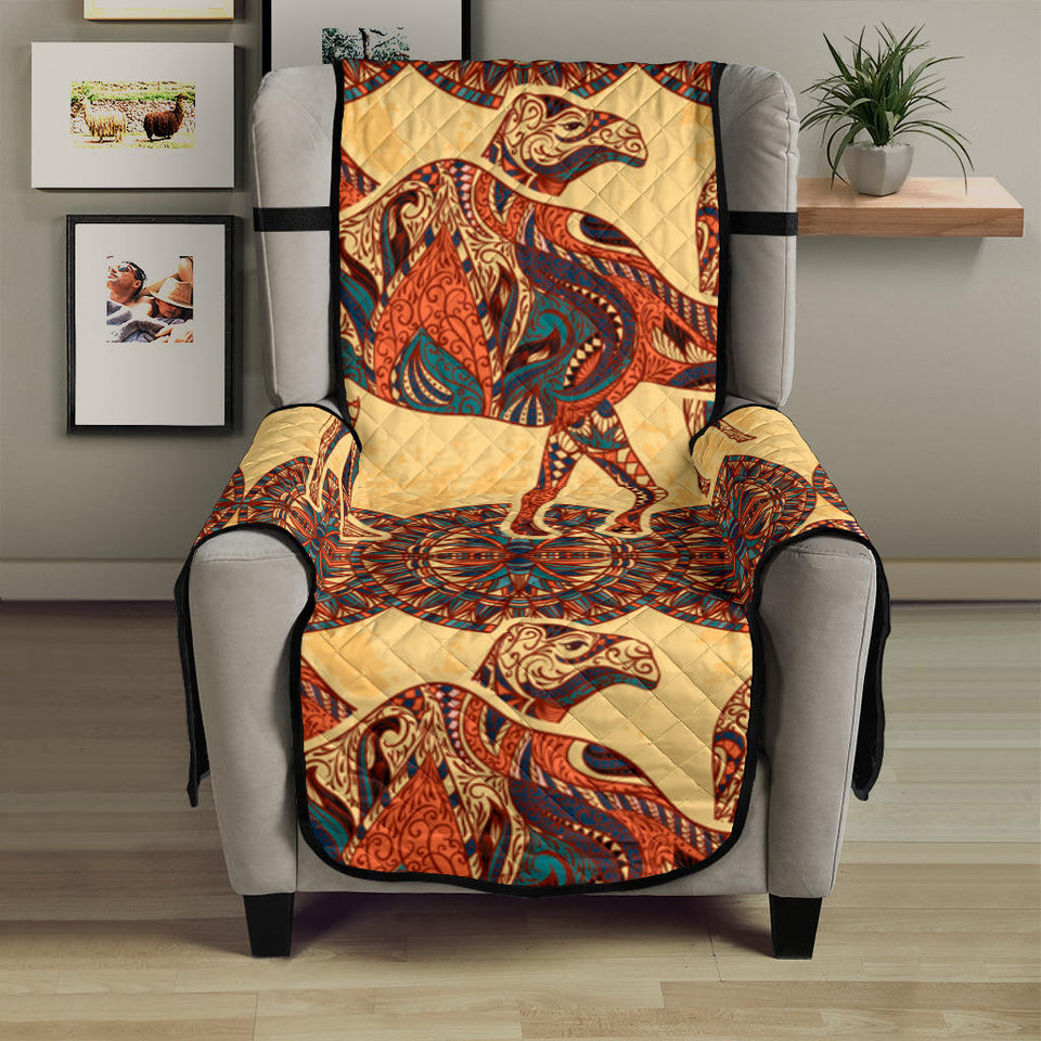Camel polynesian tribal design pattern Chair Cover Protector
