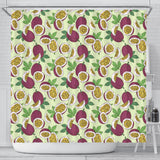 Passion Fruit Pattern Shower Curtain Fulfilled In US
