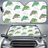 Chameleon Lizard Pattern Car Sun Shade