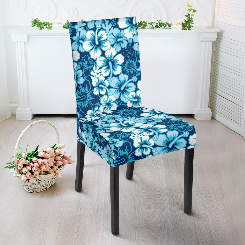 Hibiscus Pattern Print Design 03 Dining Chair Slipcover