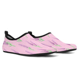 Lavender Pattern Pink Background Aqua Shoes