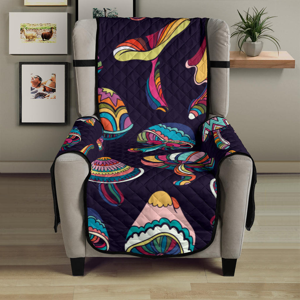 Colorful mushroom pattern Chair Cover Protector