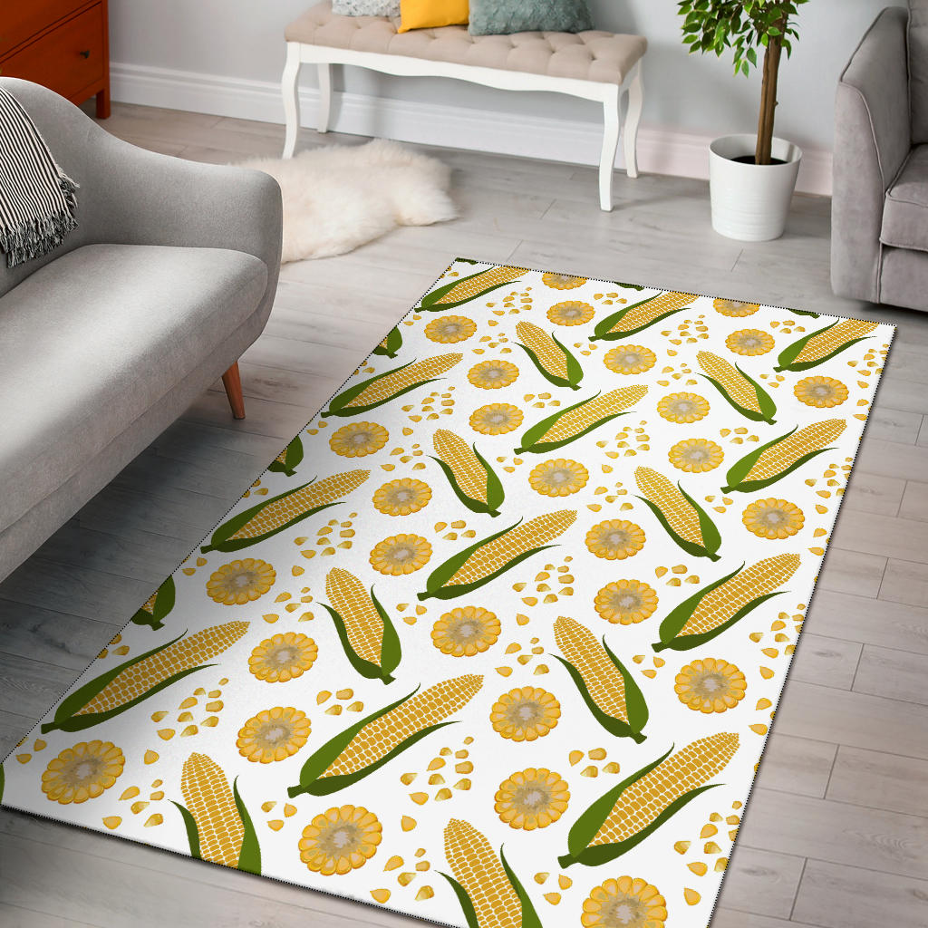 Corn Pattern Print Design 05 Area Rug