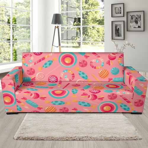 Colorful Candy Pattern Sofa Slipcover