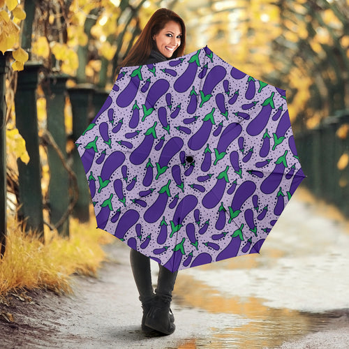 Eggplant Pattern Print Design 03 Umbrella