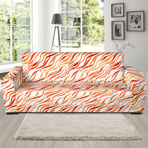 Fire Flame Watercolor Pattern Sofa Slipcover