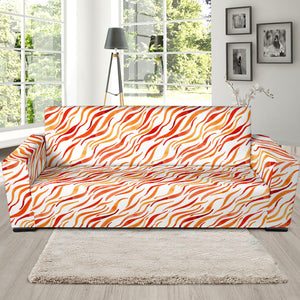 Fire Flame Watercolor Pattern Sofa Slipcover