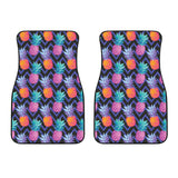 Pineapples Pattern Zigzag Background Front Car Mats