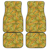 Corn Pattern Print Design 01 Front and Back Car Mats