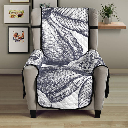 Guava tropical hand drawn pattern Chair Cover Protector