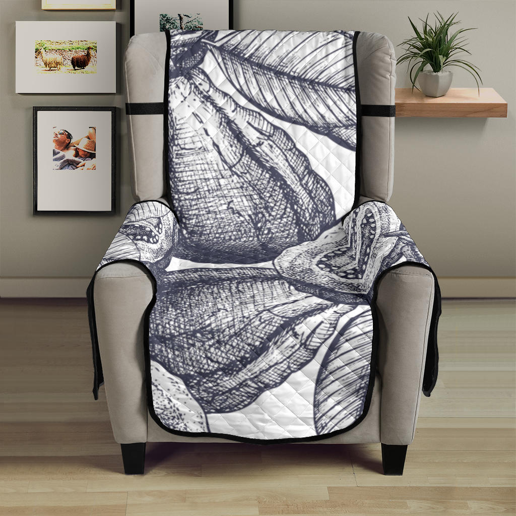 Guava tropical hand drawn pattern Chair Cover Protector