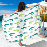 Watercolor Crocodile Pattern Sarong