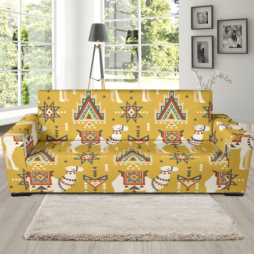 Camels Ethnic Motif Pattern Sofa Slipcover