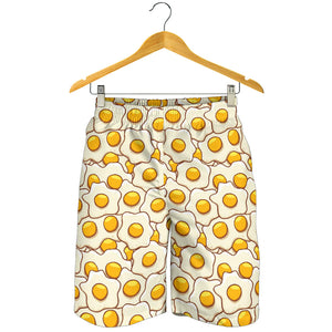 Fried Eggs Pattern Print Design 02 Men Shorts