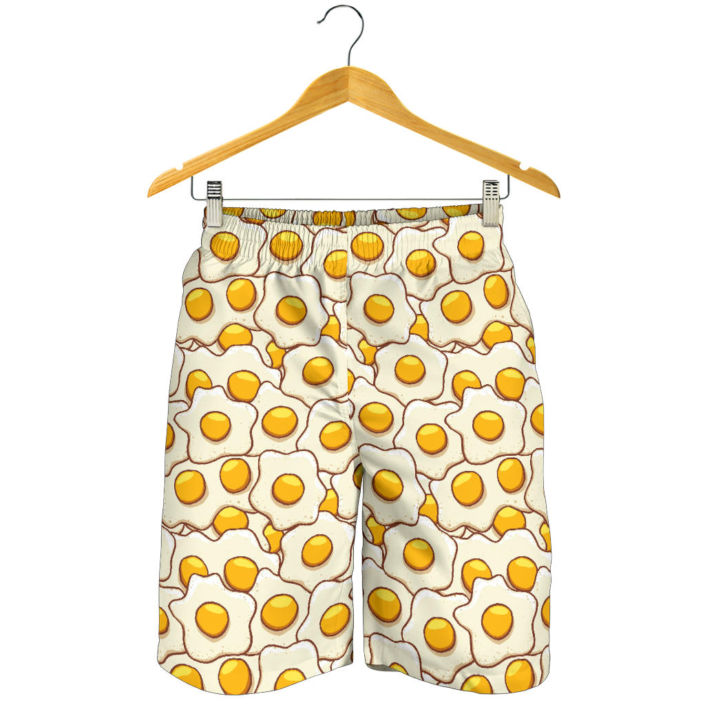 Fried Eggs Pattern Print Design 02 Men Shorts