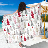 Cute Christmas Tree Pattern Sarong