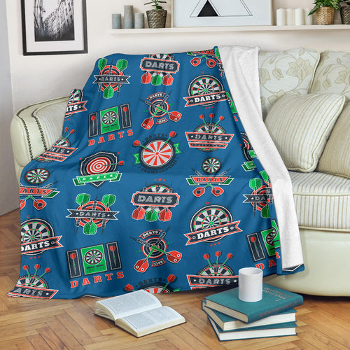 Darts Pattern Print Design 02 Premium Blanket