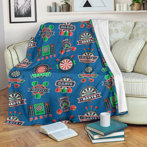 Darts Pattern Print Design 02 Premium Blanket