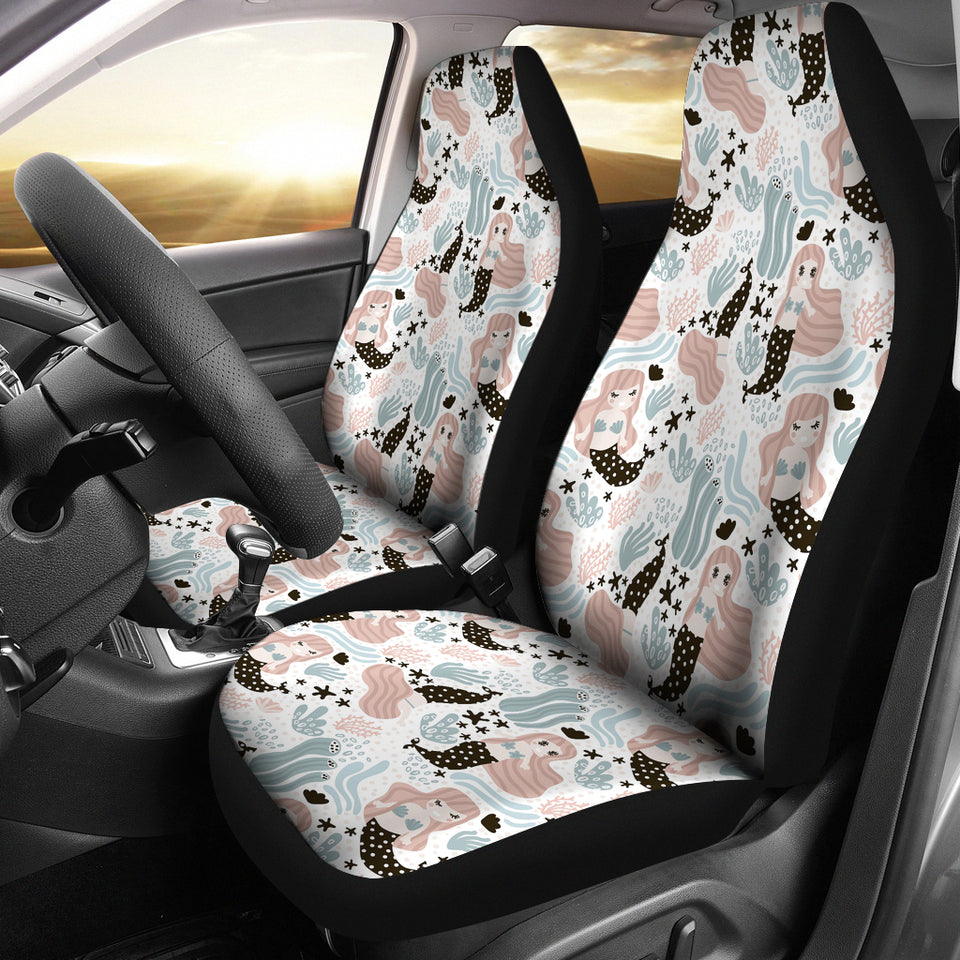 Cute Mermaid Pattern Universal Fit Car Seat Covers