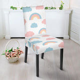Cute Rainbow Clound Pattern Dining Chair Slipcover