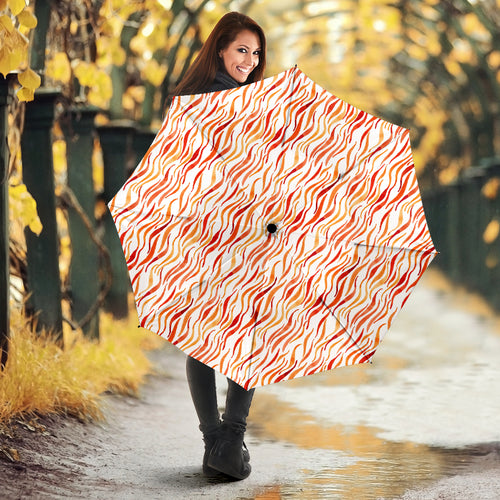 Fire Flame Watercolor Pattern Umbrella