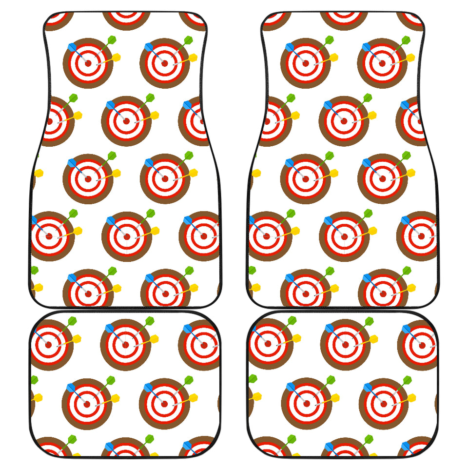 Darts Pattern Print Design 04 Front and Back Car Mats
