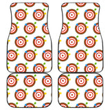Darts Pattern Print Design 04 Front and Back Car Mats
