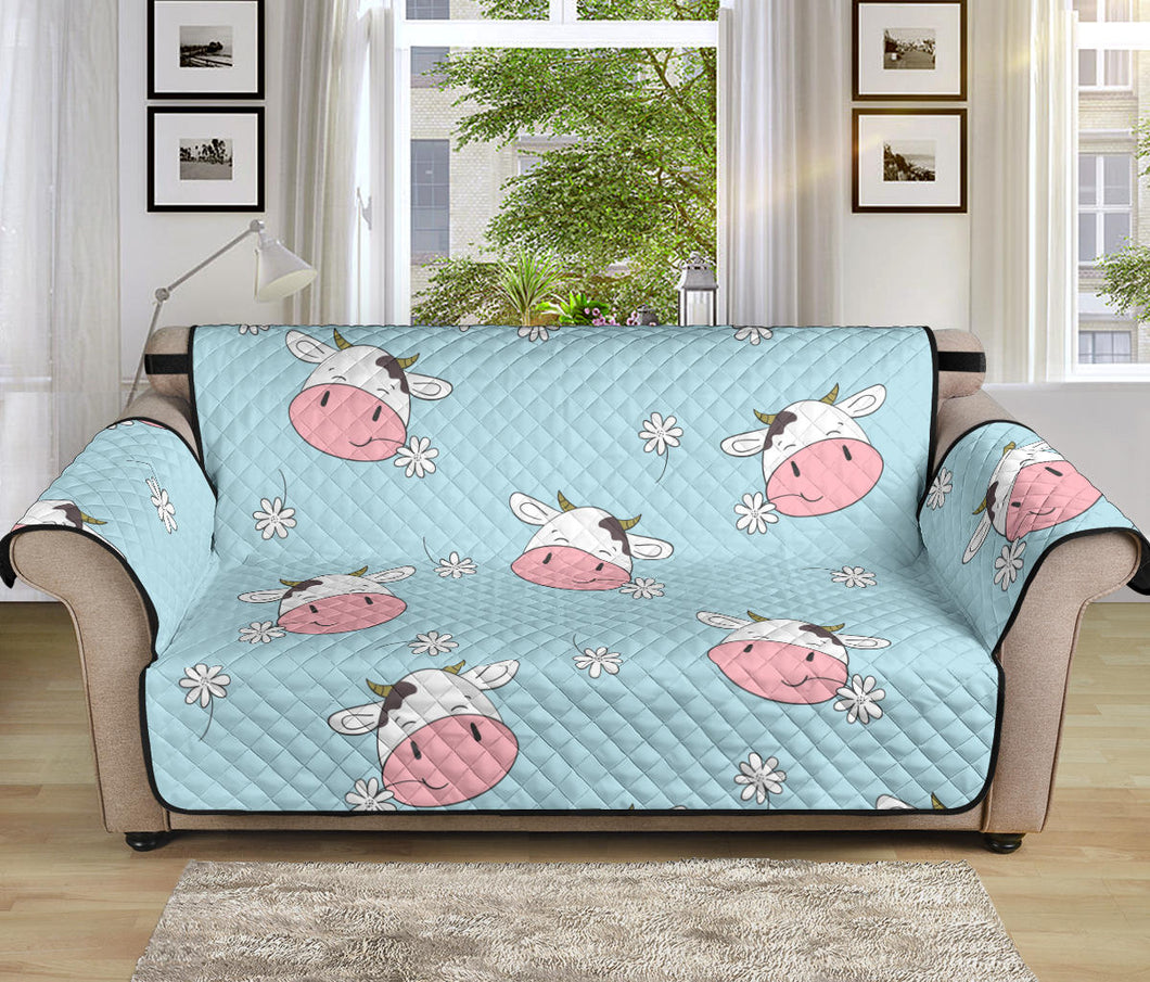Cute cow flower pattern Sofa Cover Protector