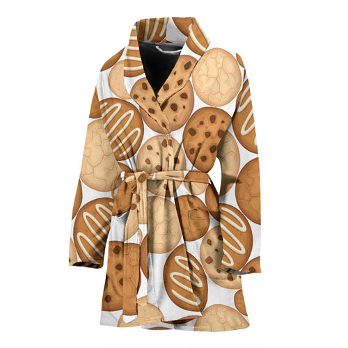 Various Cookie Pattern Women'S Bathrobe