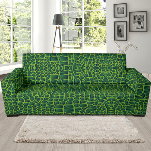 Crocodile Leather Skin Sofa Slipcover