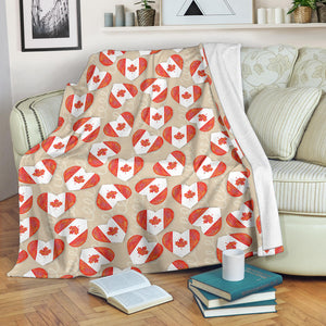 Canada Pattern Print Design 01 Premium Blanket