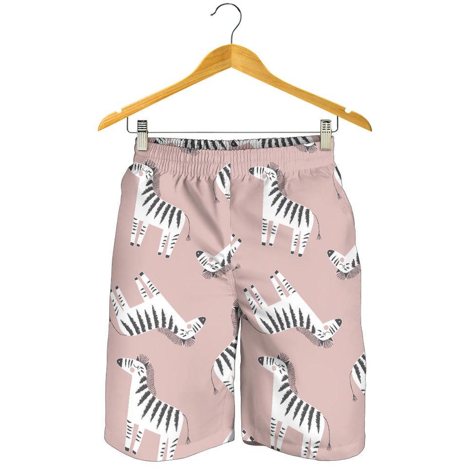 Cute Zebra Pattern Men Shorts