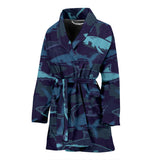 Shark Pattern Women'S Bathrobe