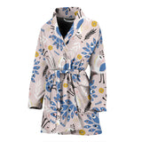 Cute Peacock Pattern Women'S Bathrobe