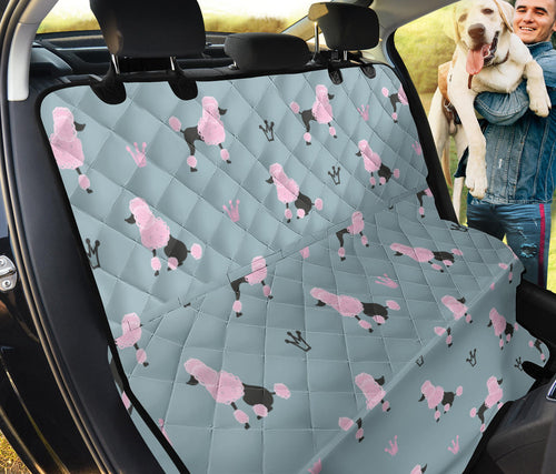 Poodle Dog Pattern Dog Car Seat Covers