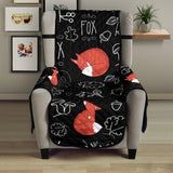 fox sleeping fox pattern Chair Cover Protector
