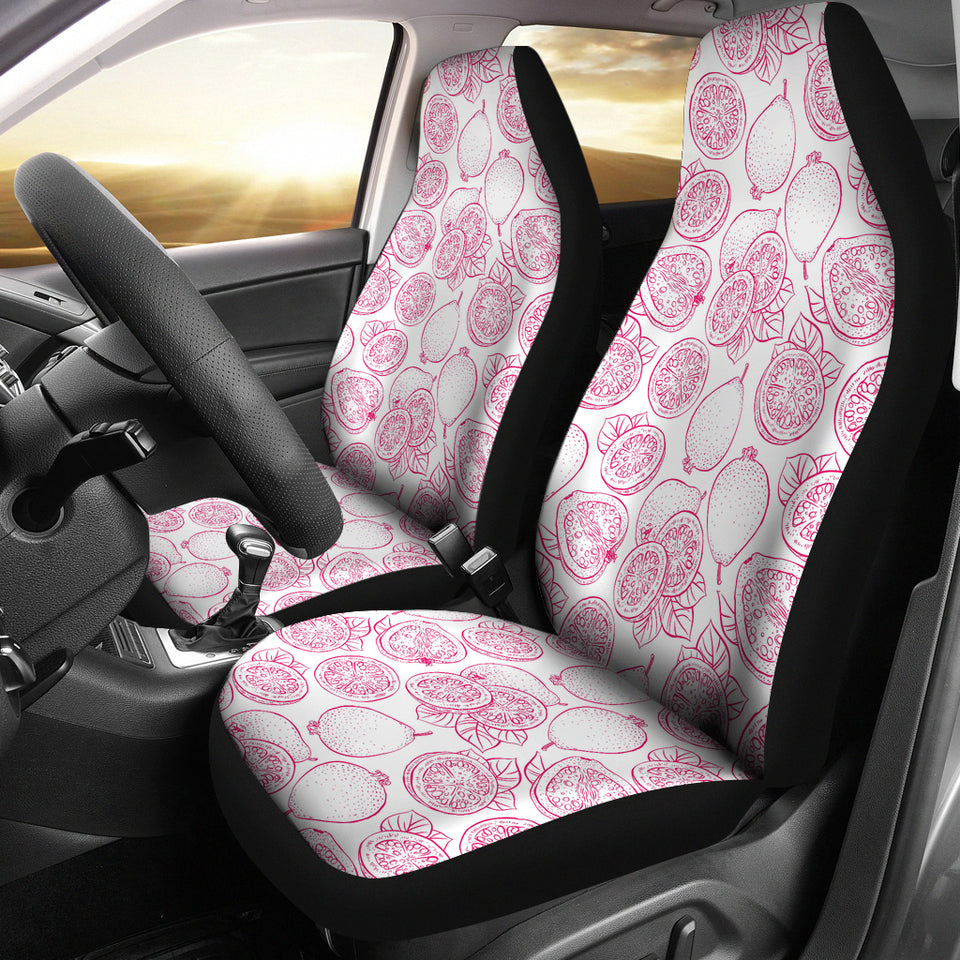 Sketch Guava Pattern Universal Fit Car Seat Covers