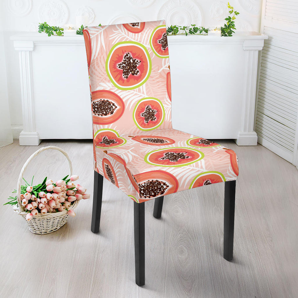 Papaya Leaves Pattern Dining Chair Slipcover