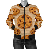 Cookie Pattern Women'S Bomber Jacket