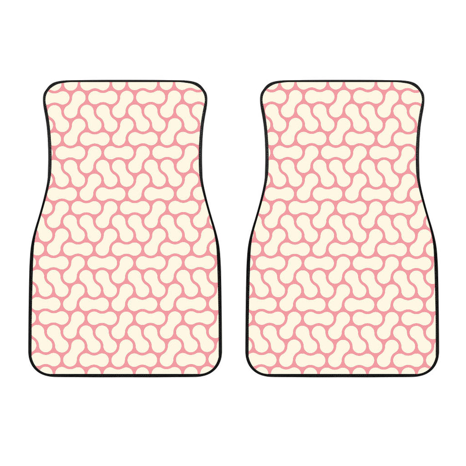 Peanuts Texture Pattern Front Car Mats