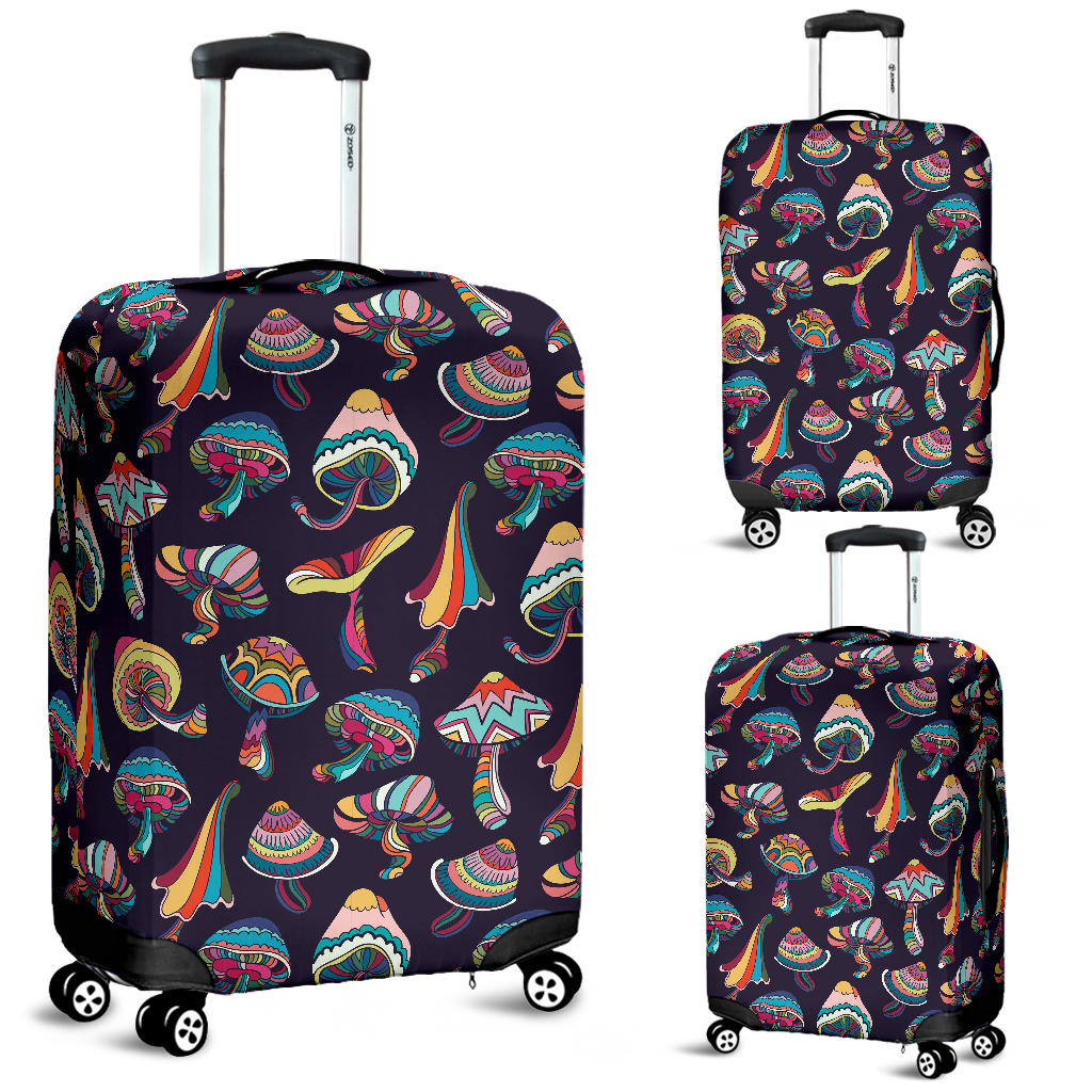 Colorful Mushroom Pattern Luggage Covers
