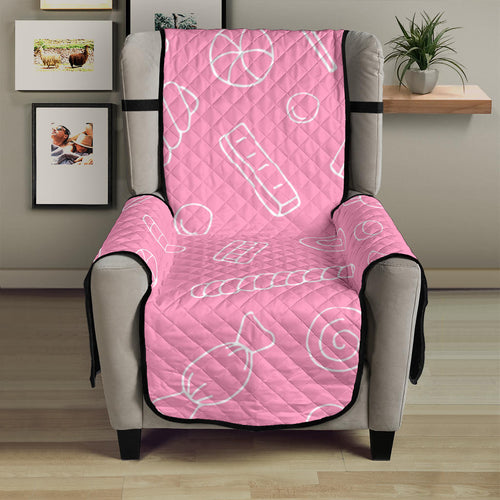 Sweet candy pink background Chair Cover Protector