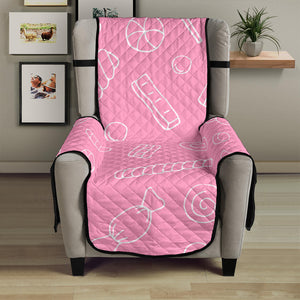 Sweet candy pink background Chair Cover Protector